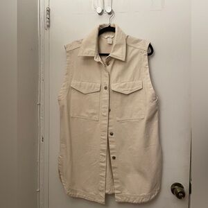 H&M denim vest NEW